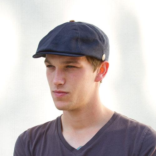 Goorin Bros. aaron linen gatsby flatcap Navy mens styling