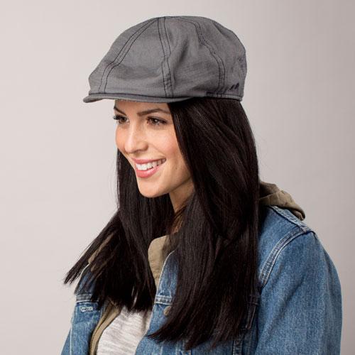 Goorin Bros. ted logan cotton gatsby flatcap Grey  womens styling