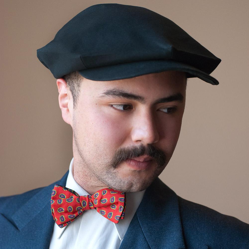 Goorin Bros. big al cotton ivy flatcap Black  mens styling