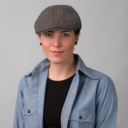 Goorin Bros. flight mechanic linen halo ivy flatcap Charcoal  womens styling