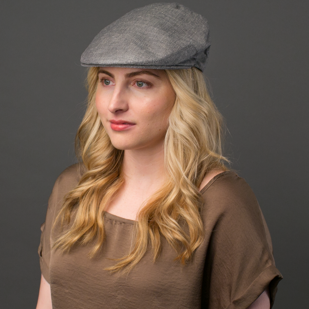 Goorin Bros. mr montjoy linen low profile ivy flatcap Grey  womens styling