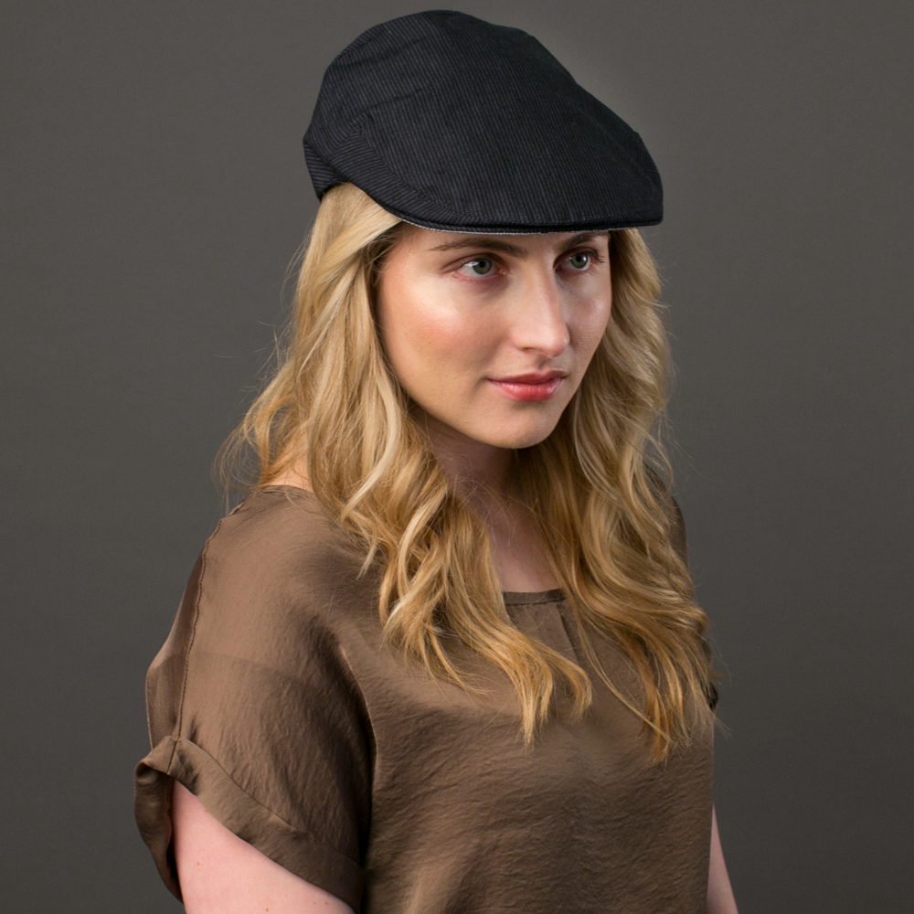 Goorin Bros. dermot crowley linen low profile ivy flatcap Navy  womens styling