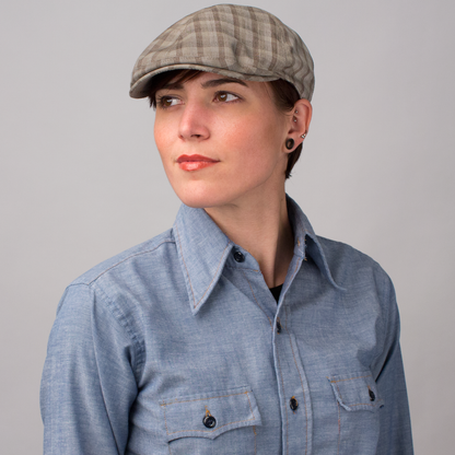 Goorin Bros. ricco wool blend duckbill ivy flatcap Tan  womens styling