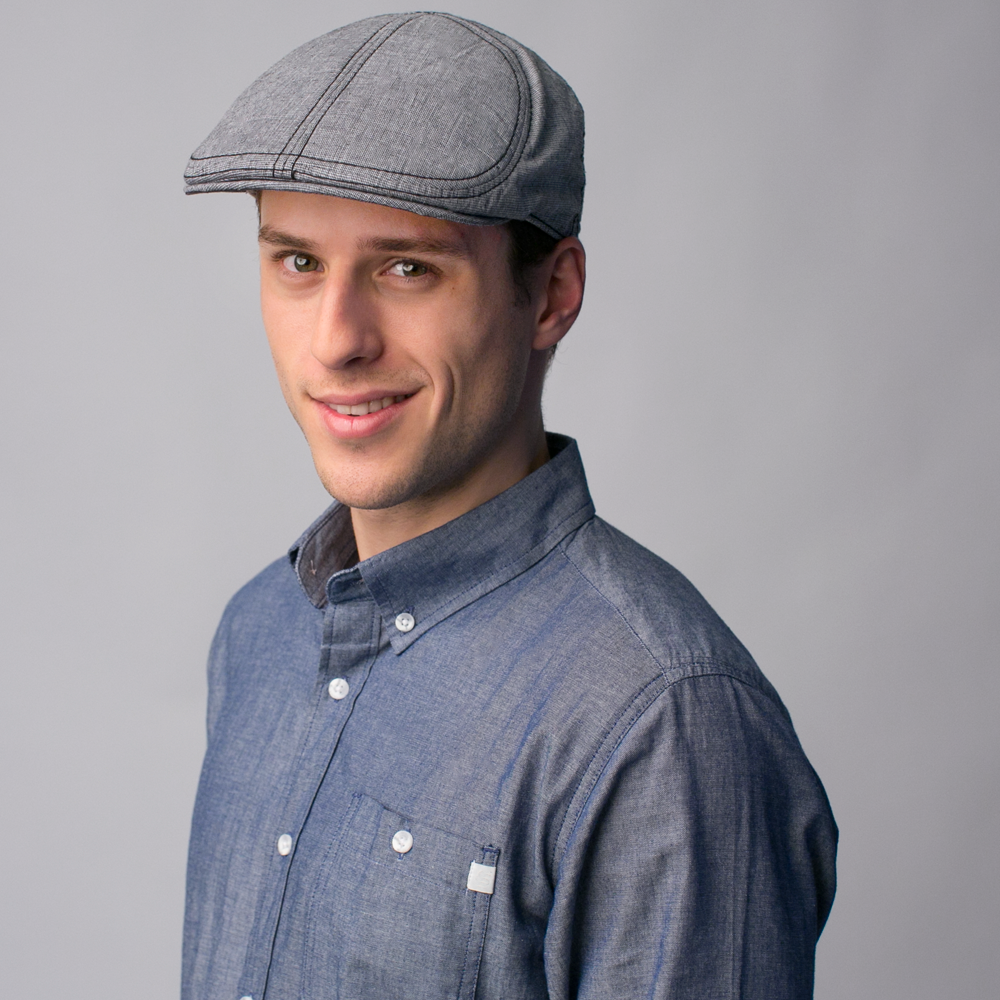 Goorin Bros. yacht club cotton halo ivy flatcap Black  mens styling
