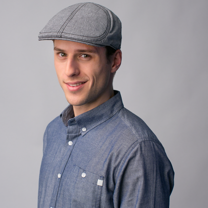 Goorin Bros. yacht club cotton halo ivy flatcap Black  mens styling