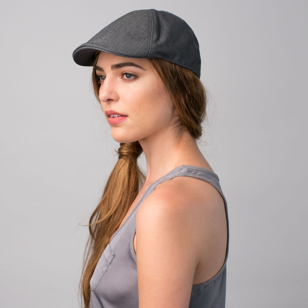 Goorin Bros. blue moon cotton duckbill ivy flatcap Grey womens styling