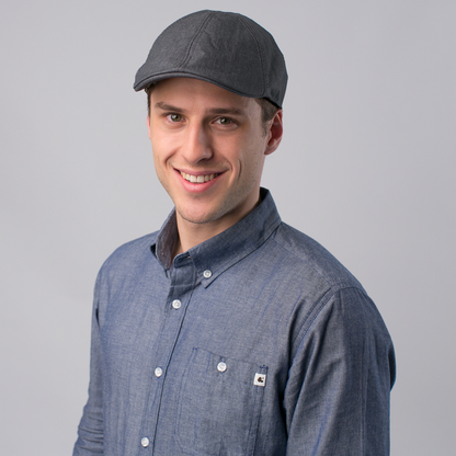 Goorin Bros. blue moon cotton duckbill ivy flatcap Grey mens styling