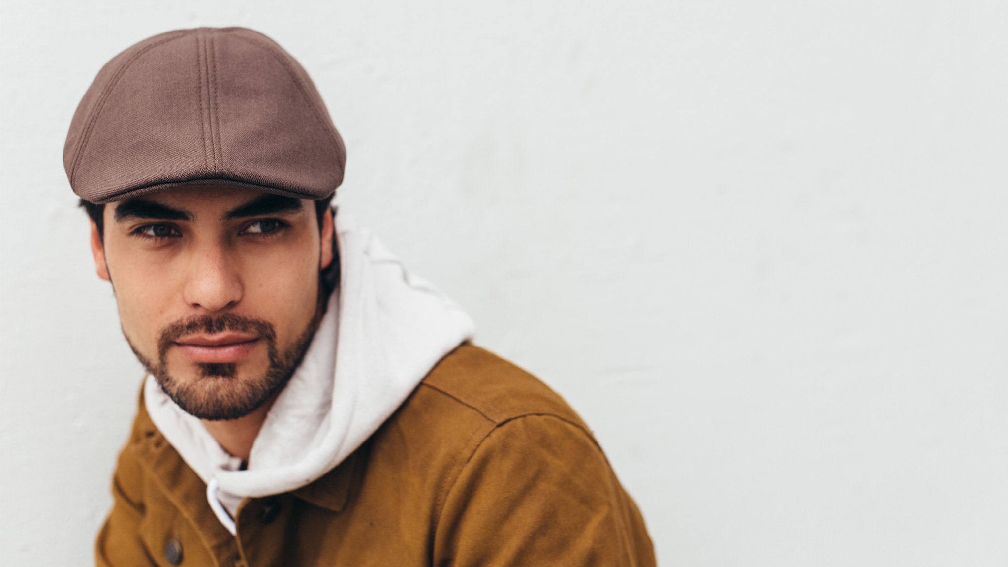 Goorin Bros. old town acrylic duckbill ivy flatcap Brown  hero shot on male model