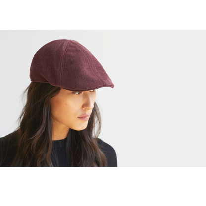 Goorin Bros. old town acrylic duckbill ivy flatcap Burgundy  womens styling