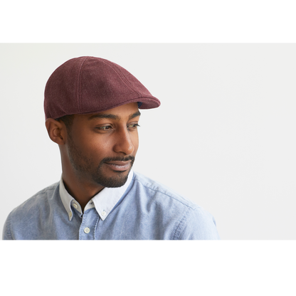 Goorin Bros. old town acrylic duckbill ivy flatcap Burgundy  mens styling