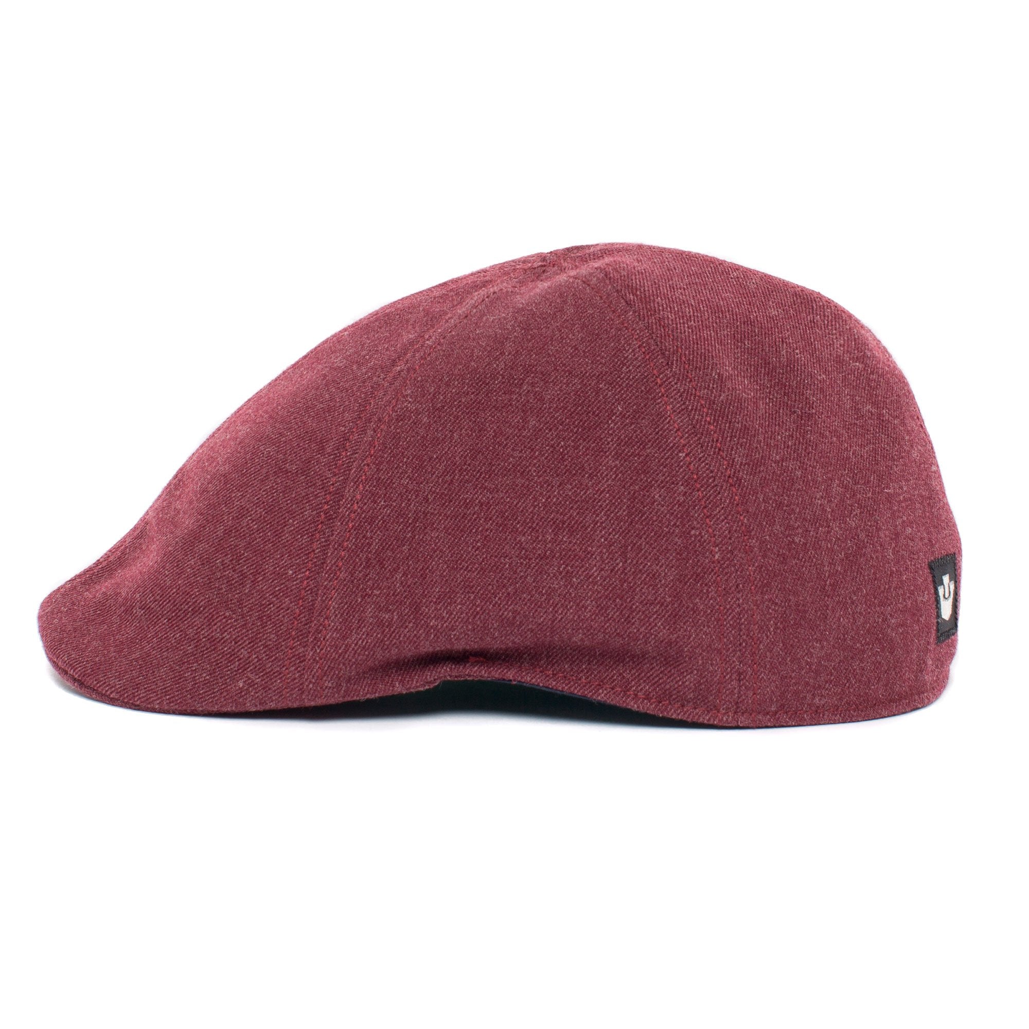 Goorin Bros. old town acrylic duckbill ivy flatcap Burgundy side view