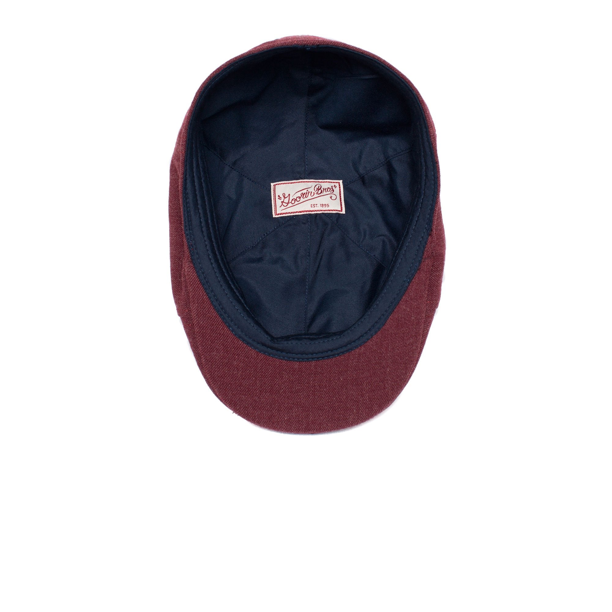 Goorin Bros. old town acrylic duckbill ivy flatcap Burgundy under view