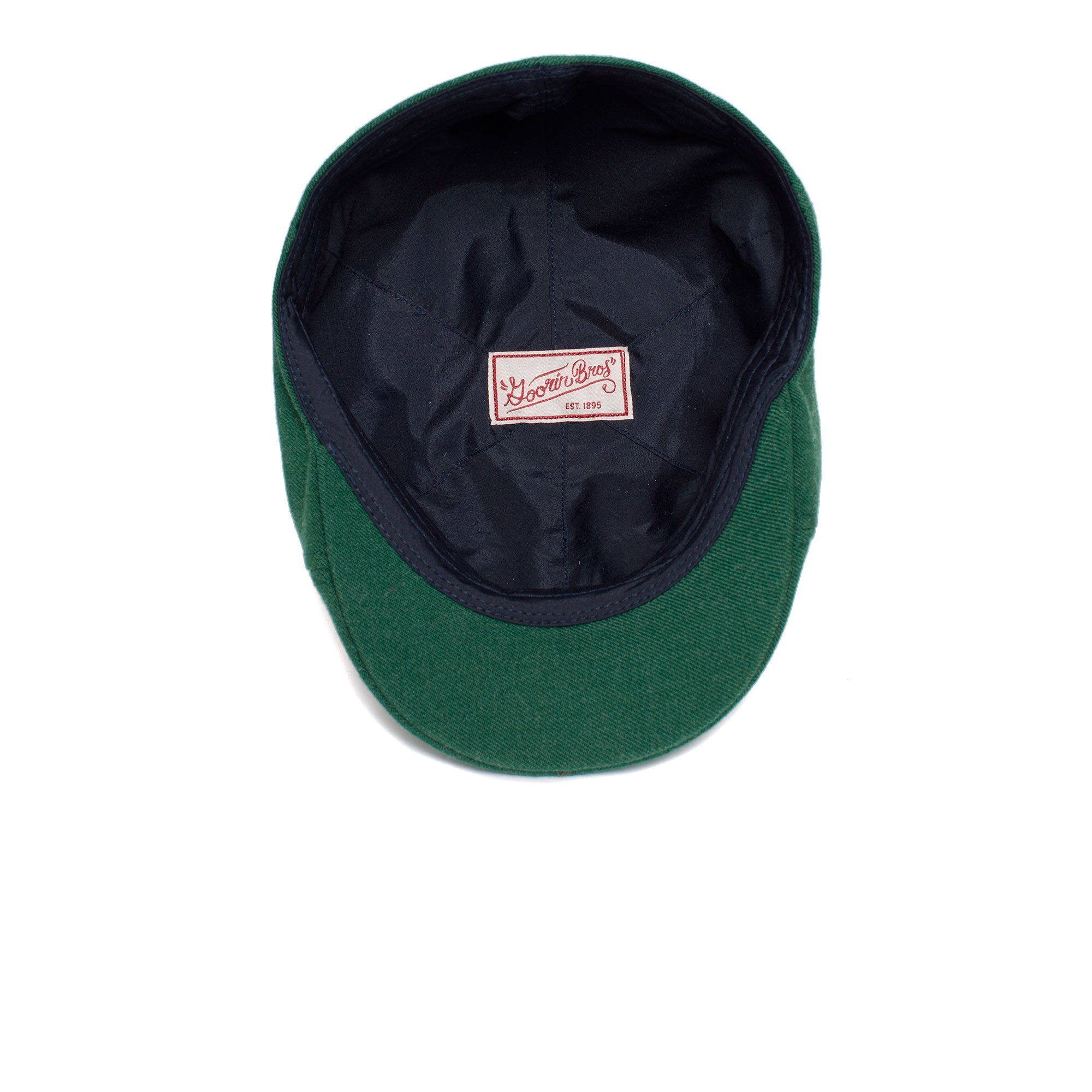 Goorin Bros. old town acrylic duckbill ivy flatcap Dark Green under view