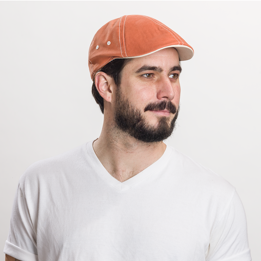 Goorin Bros. orange crush cotton duckbill ivy flatcap Orange  mens styling