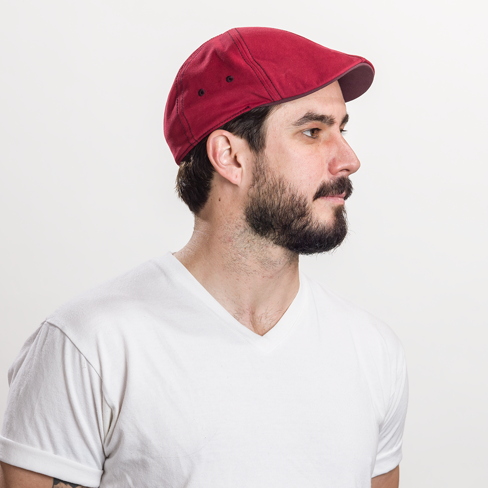 Goorin Bros. orange crush cotton duckbill ivy flatcap Red  mens styling