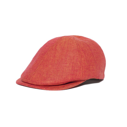 Goorin Bros. benjamin paul linen duckbill ivy flatcap Coral left side view