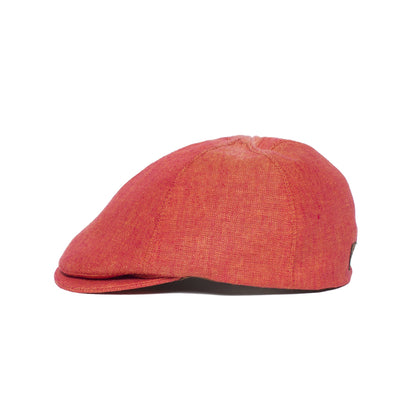 Goorin Bros. benjamin paul linen duckbill ivy flatcap Coral side view
