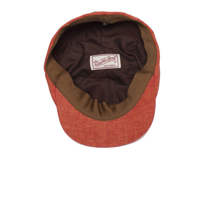 Goorin Bros. benjamin paul linen duckbill ivy flatcap Coral under view