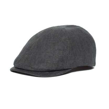 Goorin Bros. benjamin paul linen duckbill ivy flatcap Navy left side view