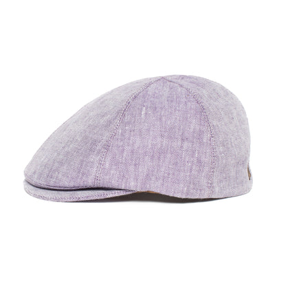 Goorin Bros. benjamin paul linen duckbill ivy flatcap Purple side view