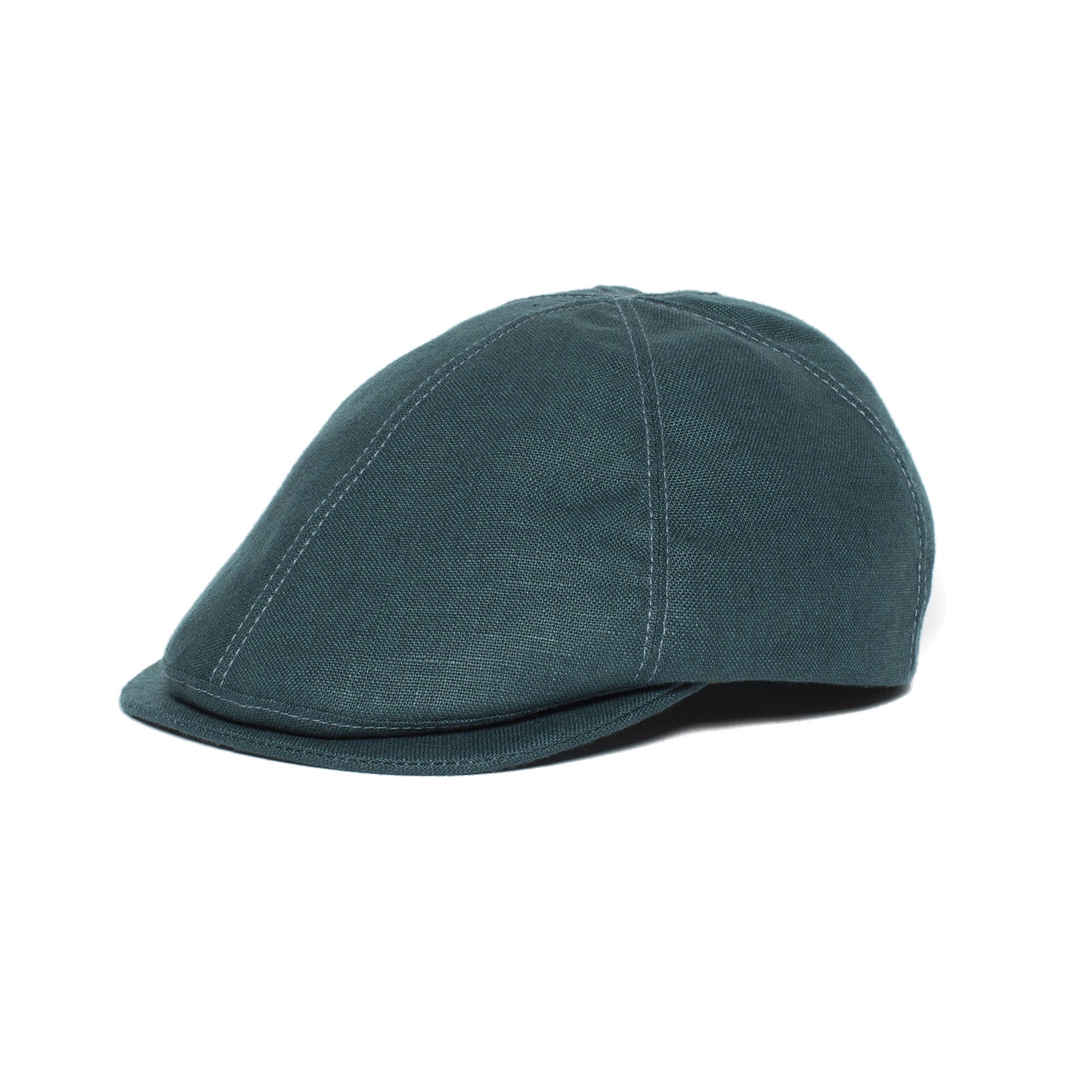 Goorin Bros. benjamin paul linen duckbill ivy flatcap Teal left side view