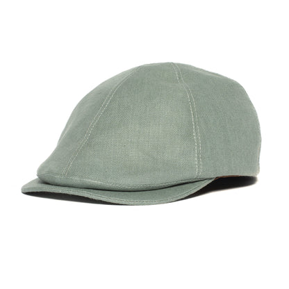 Goorin Bros. benjamin paul linen duckbill ivy flatcap Turquoise left side view