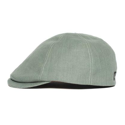 Goorin Bros. benjamin paul linen duckbill ivy flatcap Turquoise side view