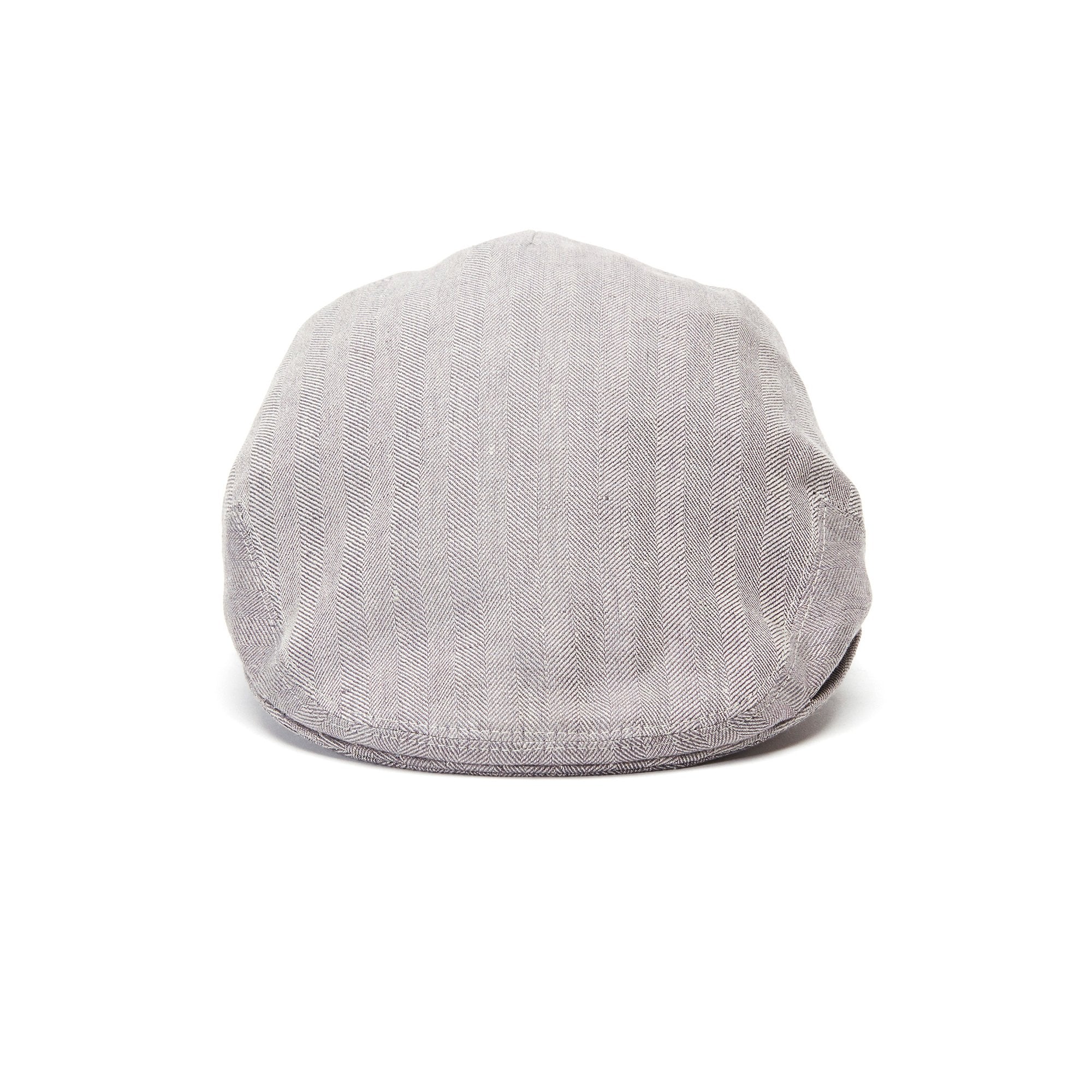 Goorin Bros. alfred linen low profile ivy flatcap Grey front view