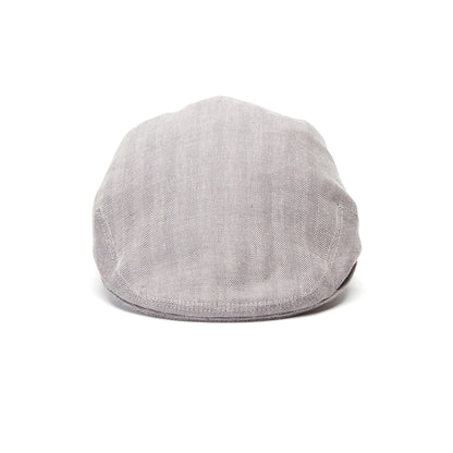Goorin Bros. alfred linen low profile ivy flatcap Grey front view