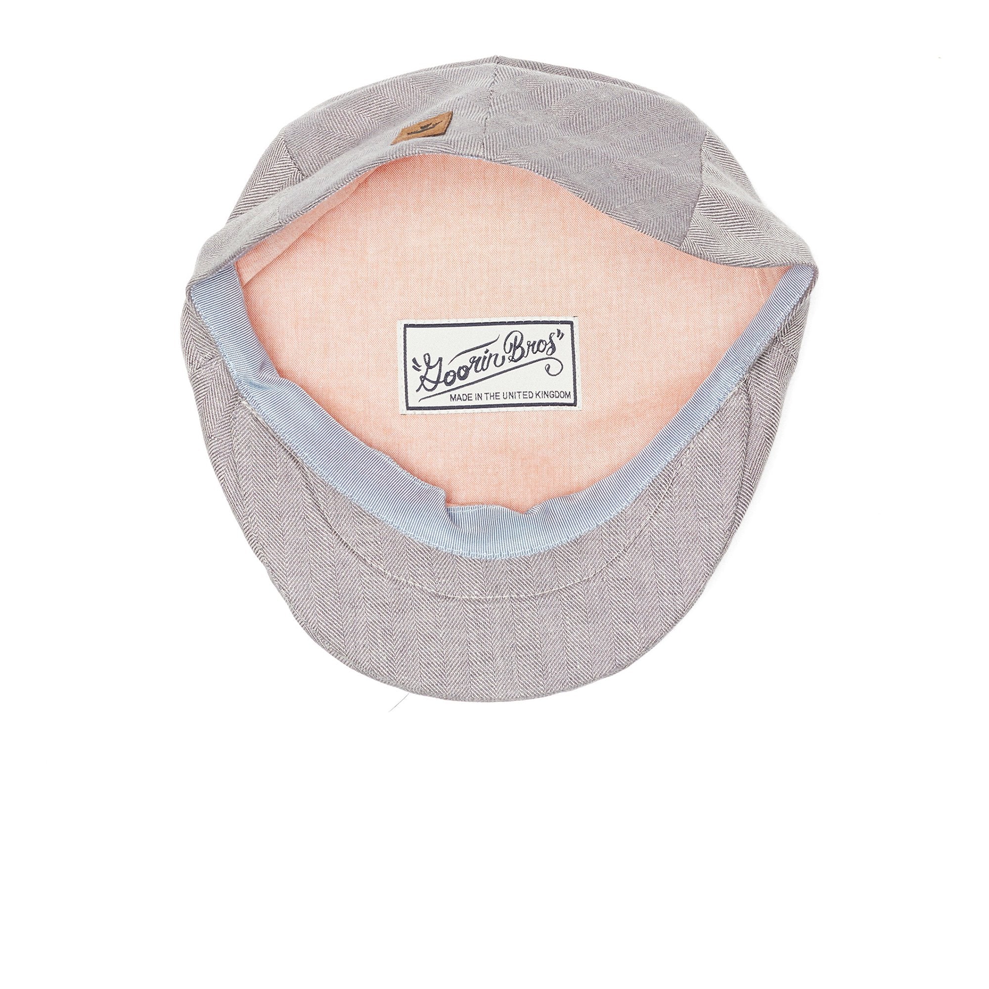 Goorin Bros. alfred linen low profile ivy flatcap Grey under view