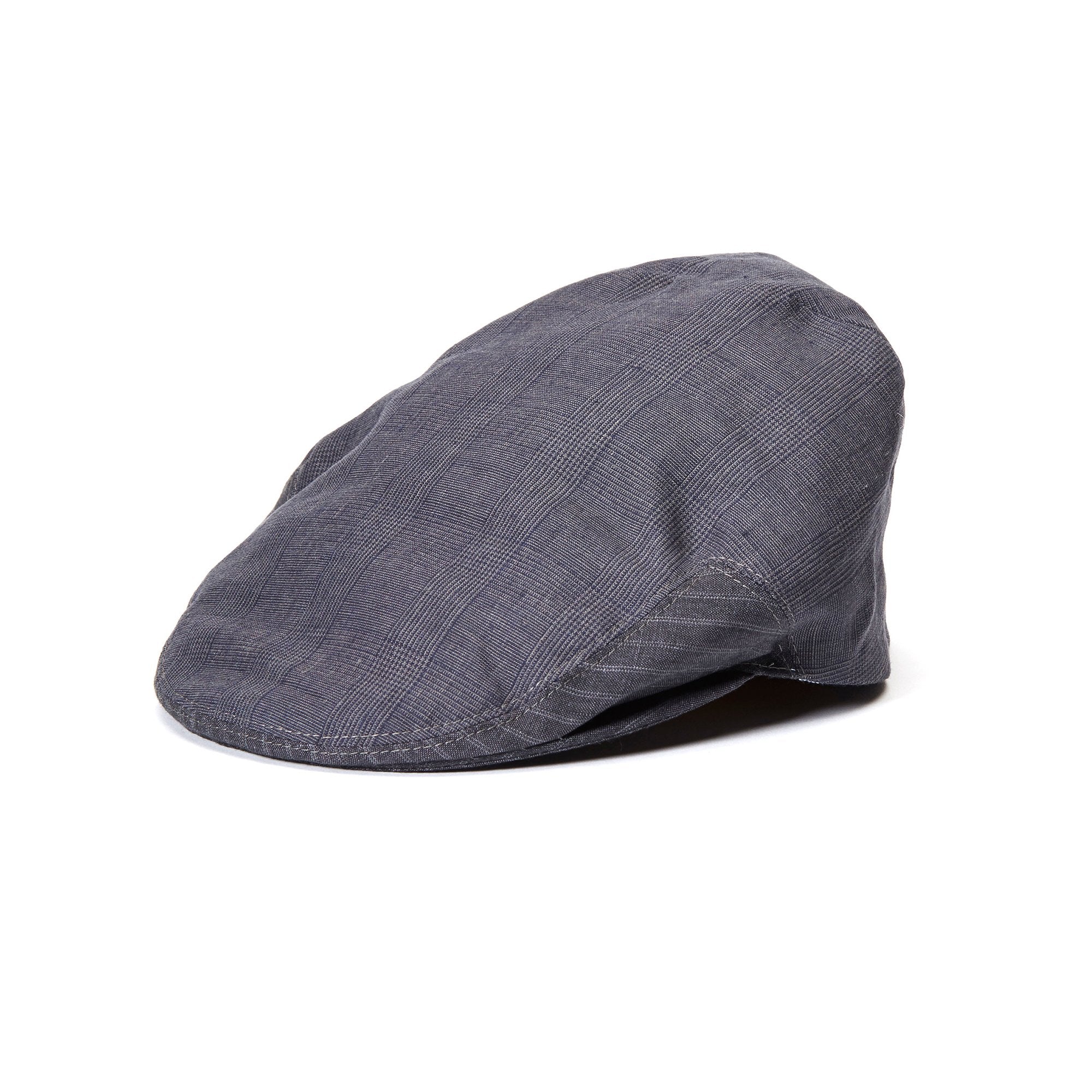 Goorin Bros. vladimir linen low profile ivy flatcap Navy left side view