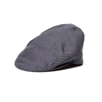 Goorin Bros. vladimir linen low profile ivy flatcap Navy left side view