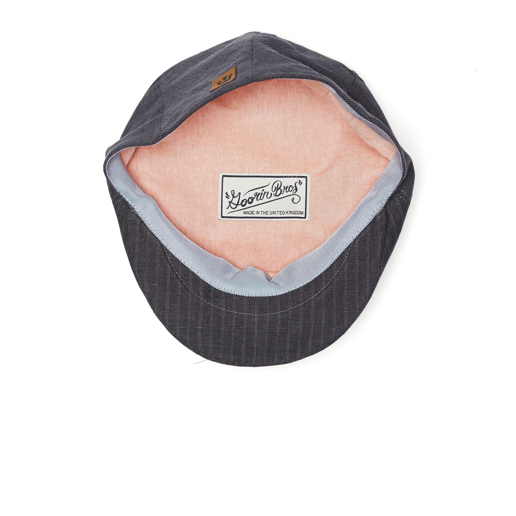 Goorin Bros. vladimir linen low profile ivy flatcap Navy under view