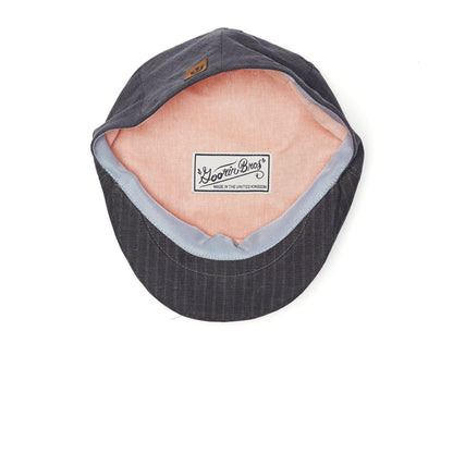 Goorin Bros. vladimir linen low profile ivy flatcap Navy under view