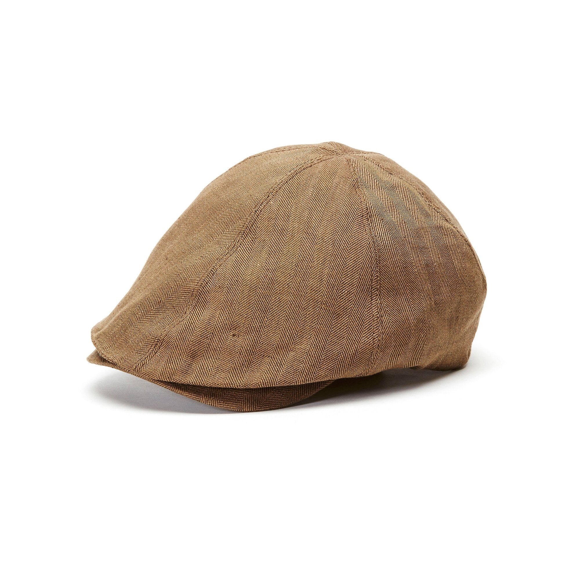 Goorin Bros. alistair linen 6 panel ivy flatcap Brown left side view
