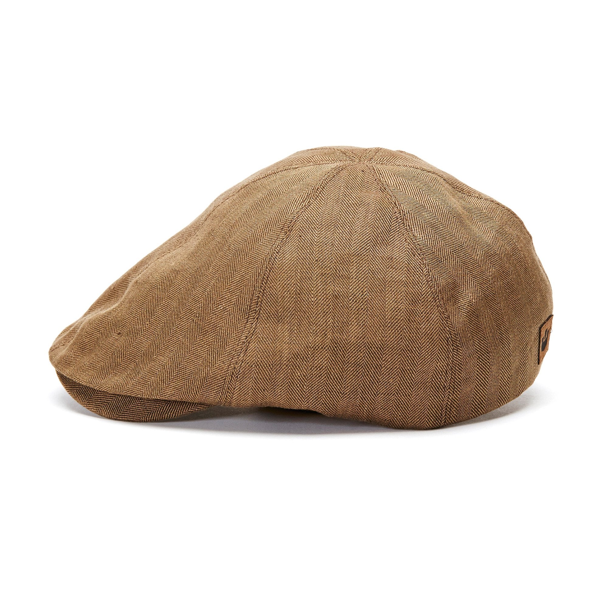 Goorin Bros. alistair linen 6 panel ivy flatcap Brown side view