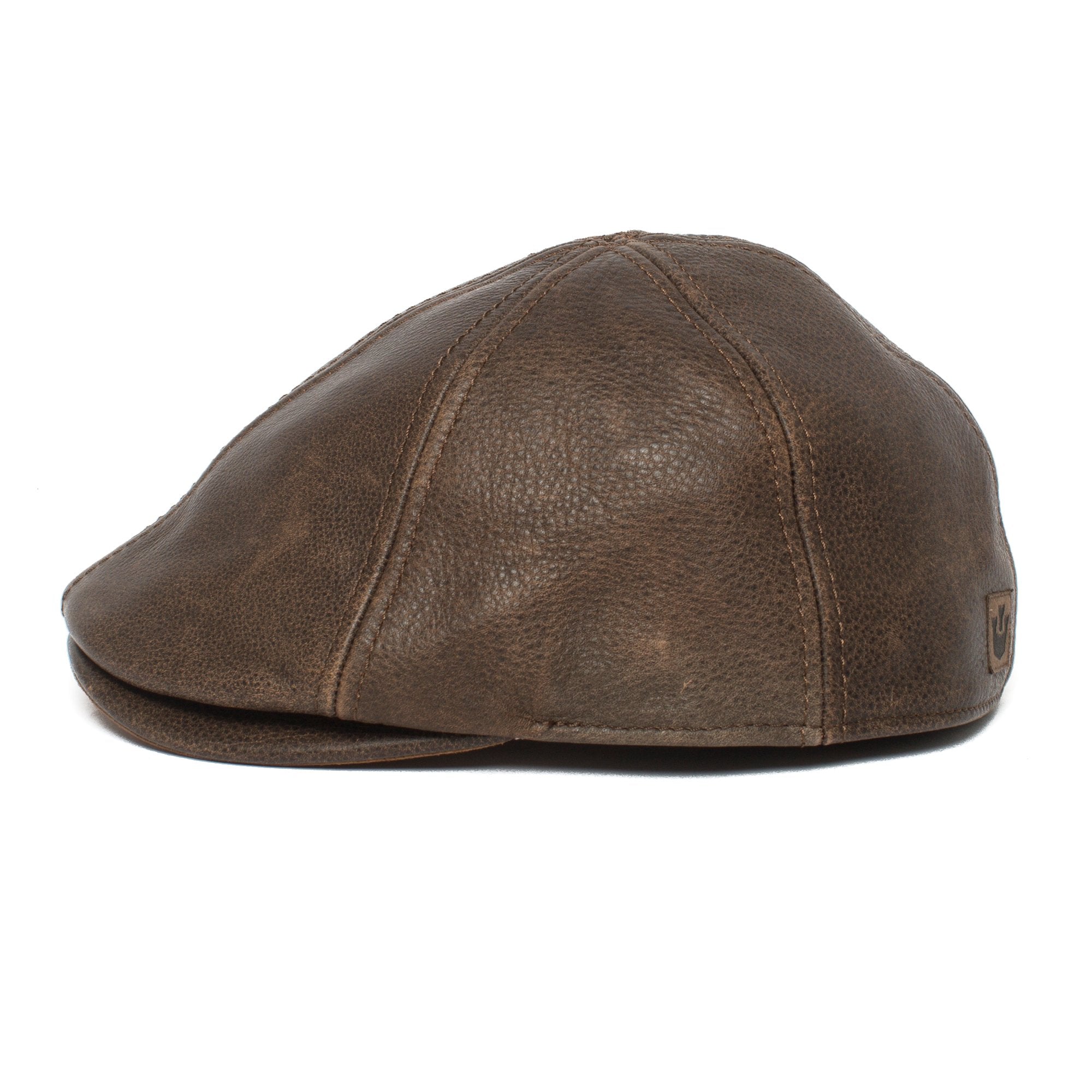 Goorin Bros. fortunato liberati leather gatsby Brown side view