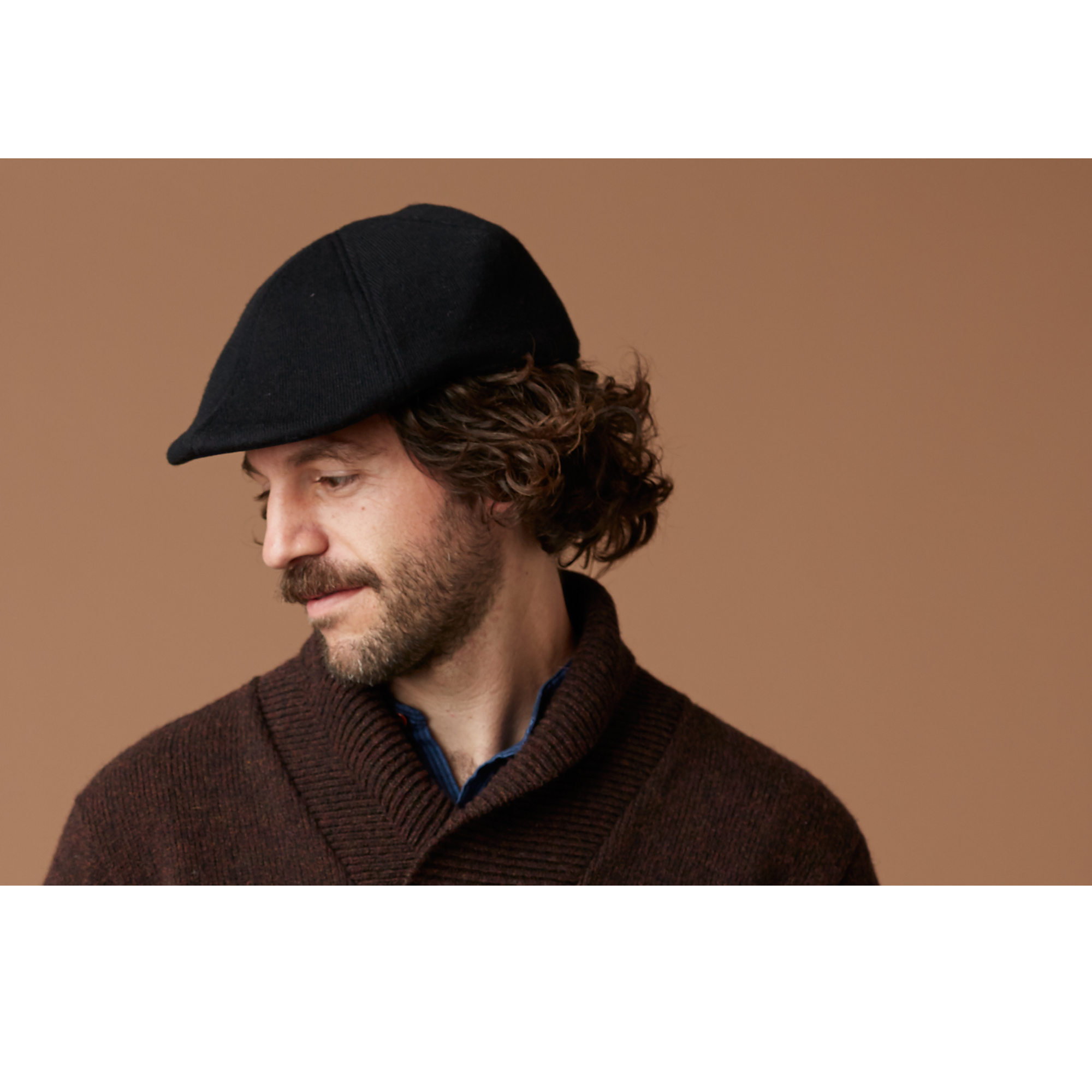 Goorin Bros. blue ice wool blend duckbill ivy flatcap Black  mens styling