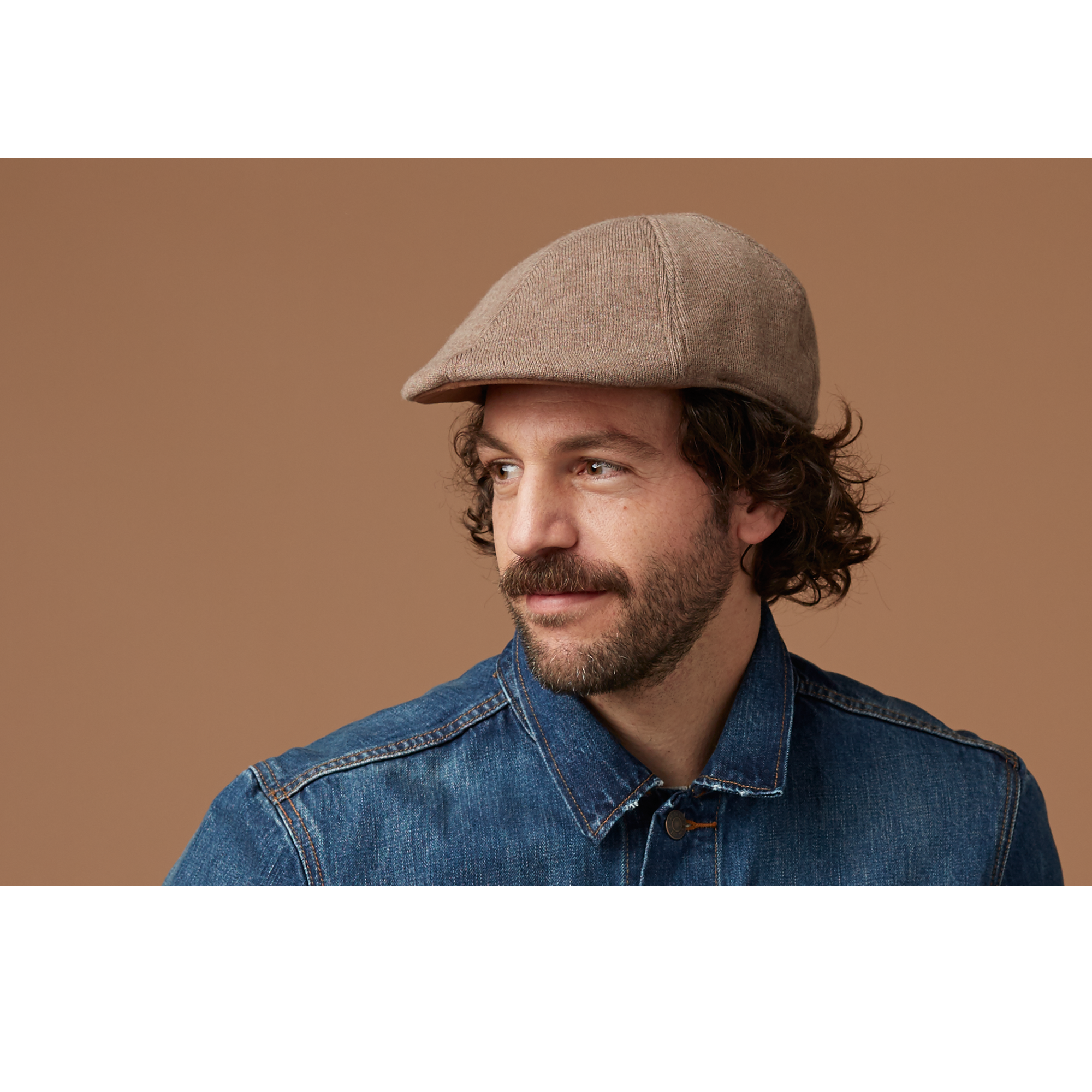 Goorin Bros. blue ice wool blend duckbill ivy flatcap Camel  mens styling