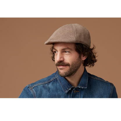 Goorin Bros. blue ice wool blend duckbill ivy flatcap Camel  mens styling