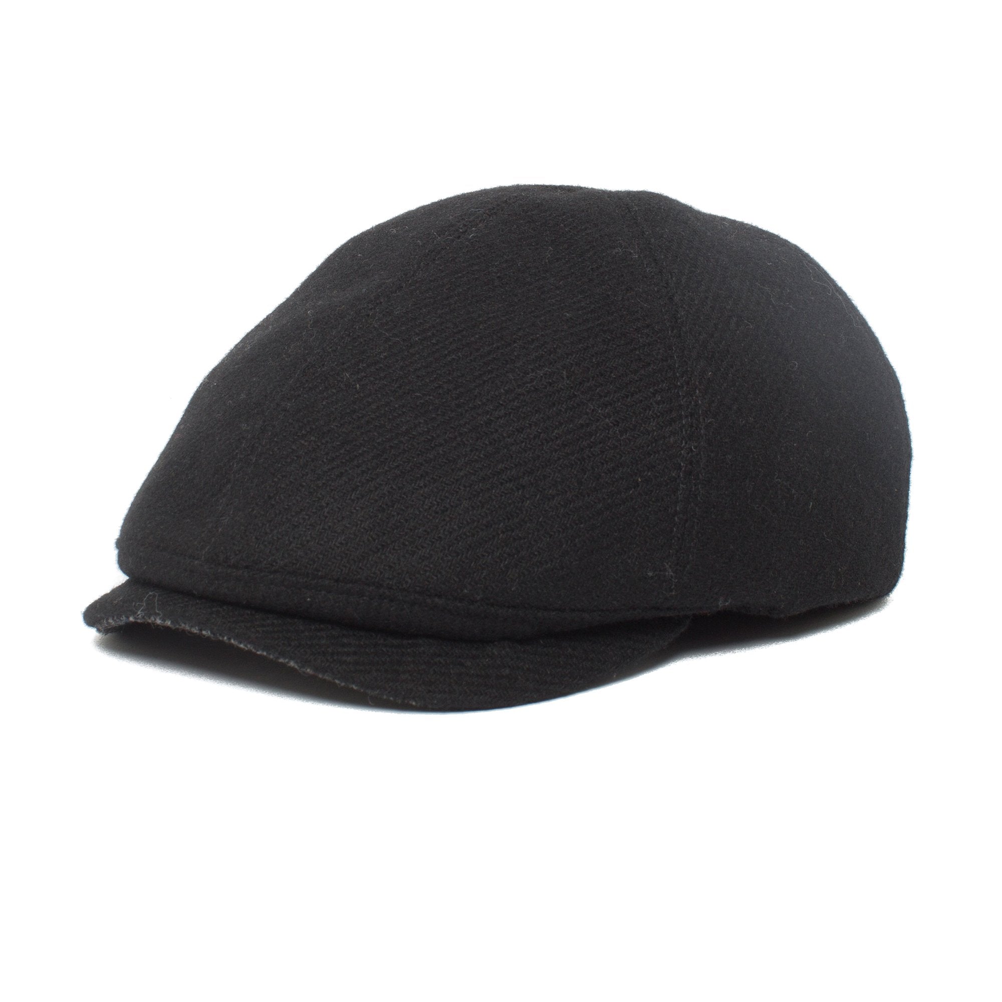 Goorin Bros. amos wool blend 6 panel ivy flatcap Black left side view