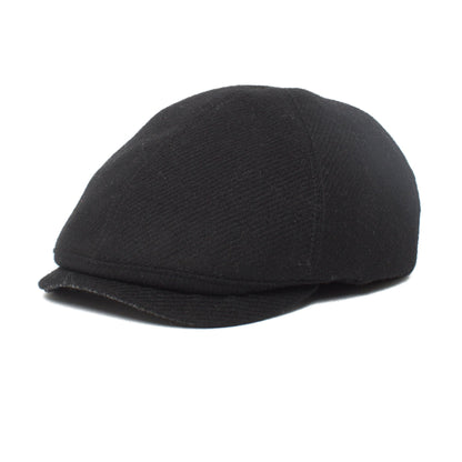 Goorin Bros. amos wool blend 6 panel ivy flatcap Black left side view