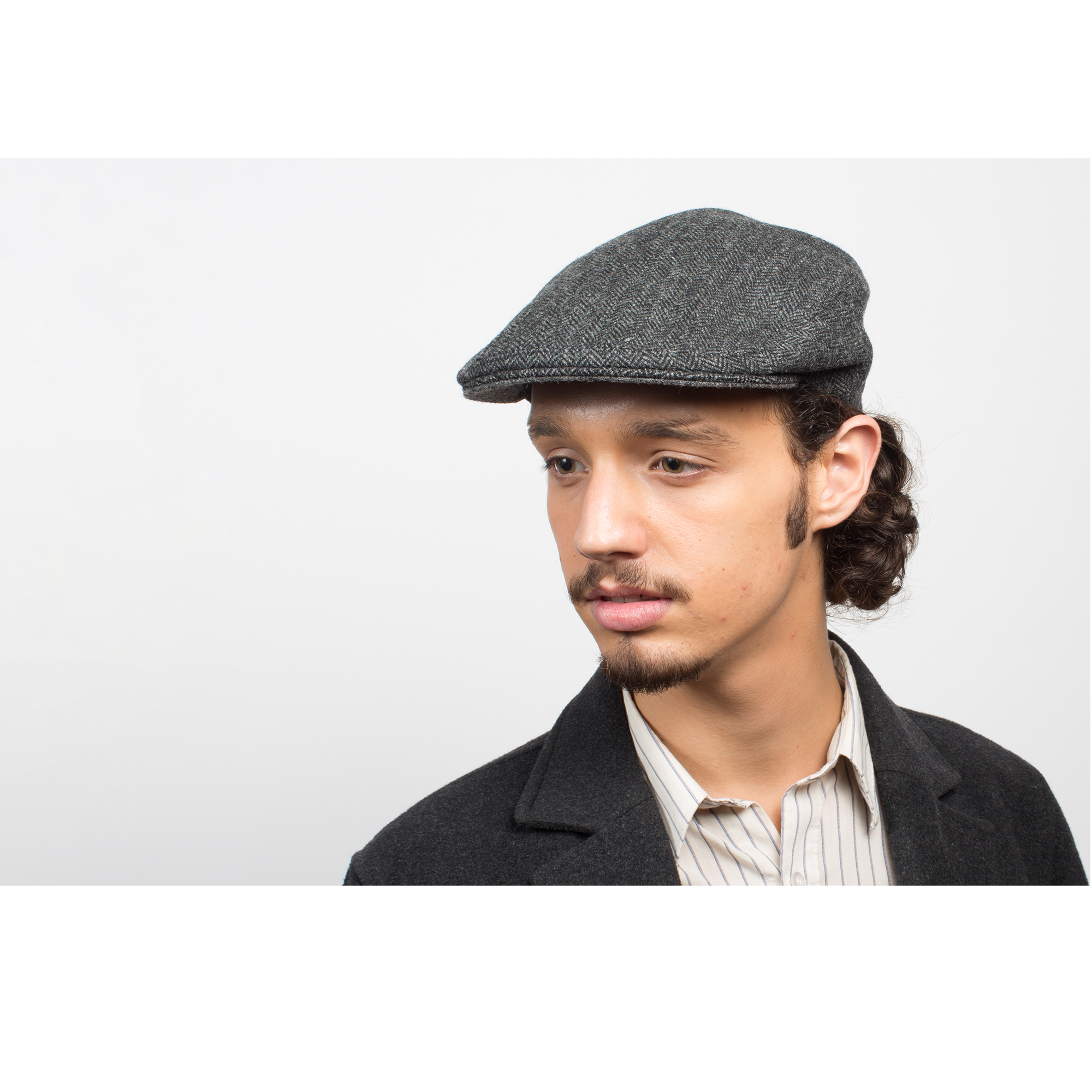 Goorin Bros. barnaby wool blend low profile ivy flatcap Charcoal  mens styling