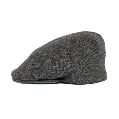 Goorin Bros. barnaby wool blend low profile ivy flatcap Charcoal side view