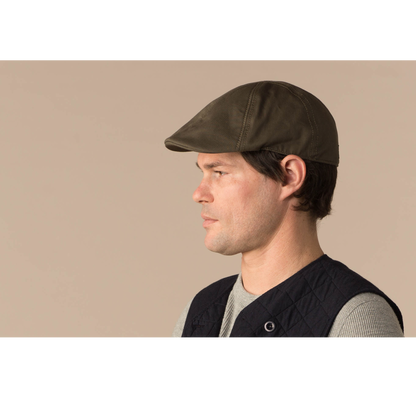 Goorin Bros. no name yet cotton 6 panel ivy flatcap Olive  mens styling