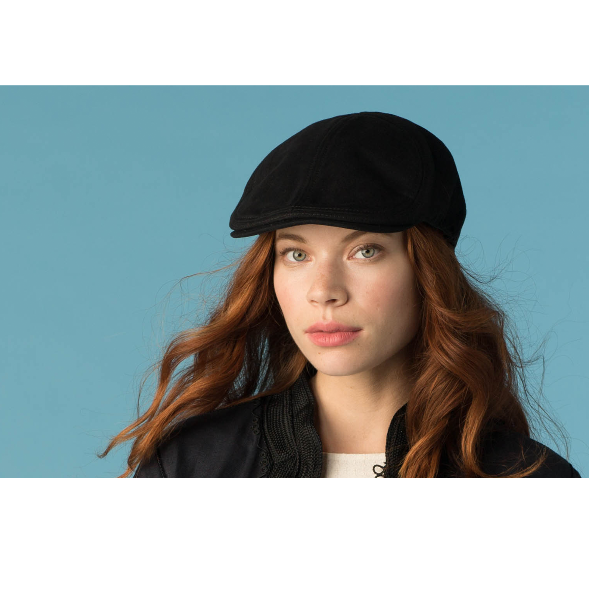 Goorin Bros. road trip cotton halo ivy flatcap Black  womens styling
