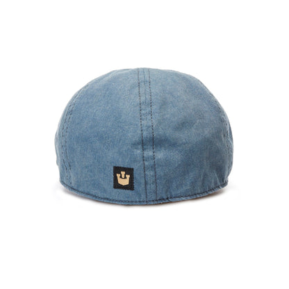 Goorin Bros. ed stanley polyester 6 panel ivy flatcap Blue back view