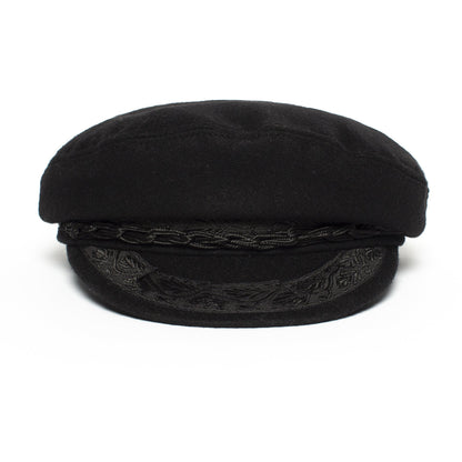 Goorin Bros. papou wool greek fisherman Black front view