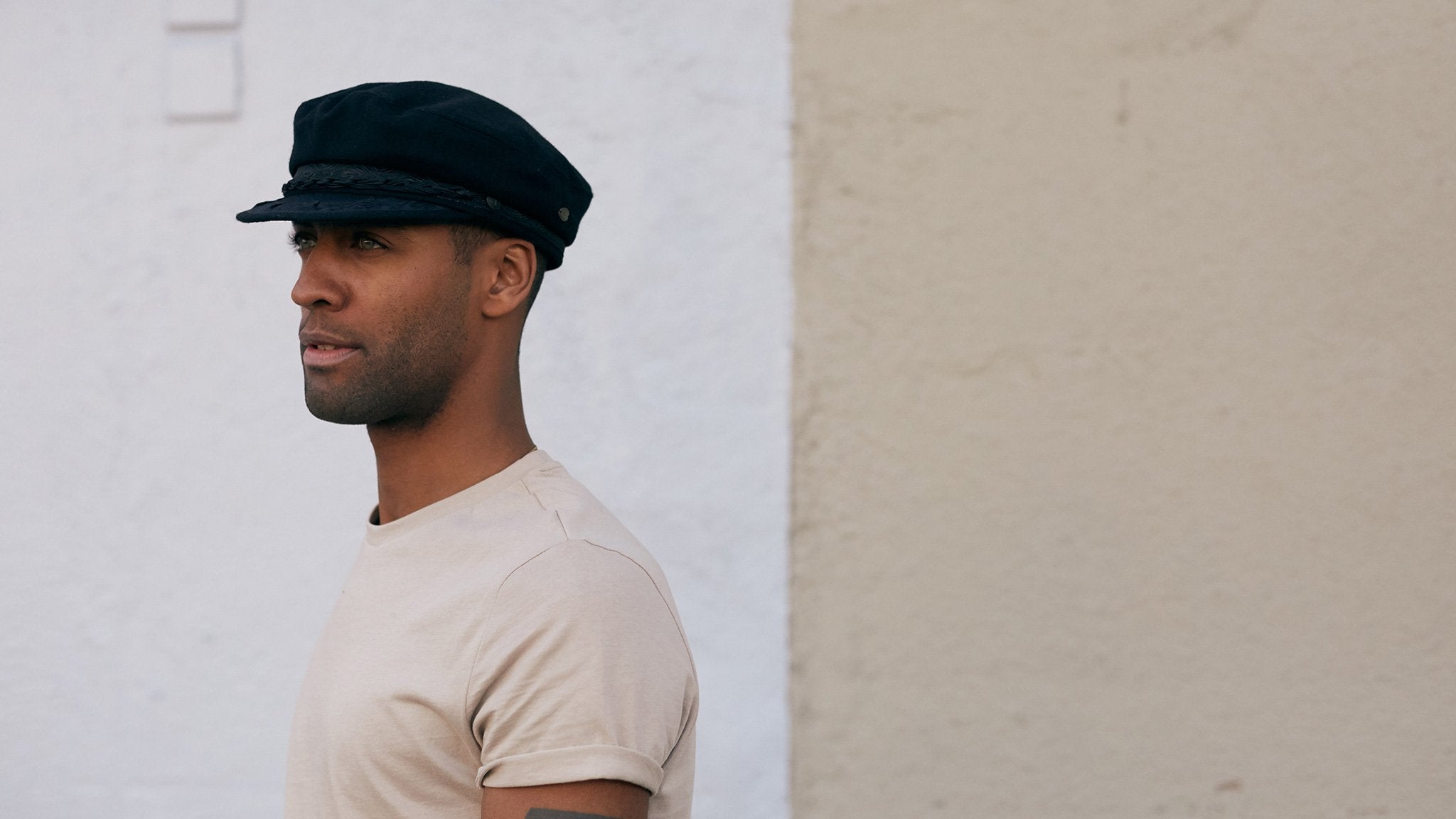 Goorin Bros. papou wool greek fisherman Black hero shot on male model