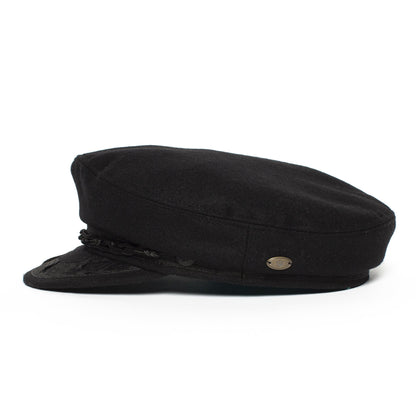 Goorin Bros. papou wool greek fisherman Black side view